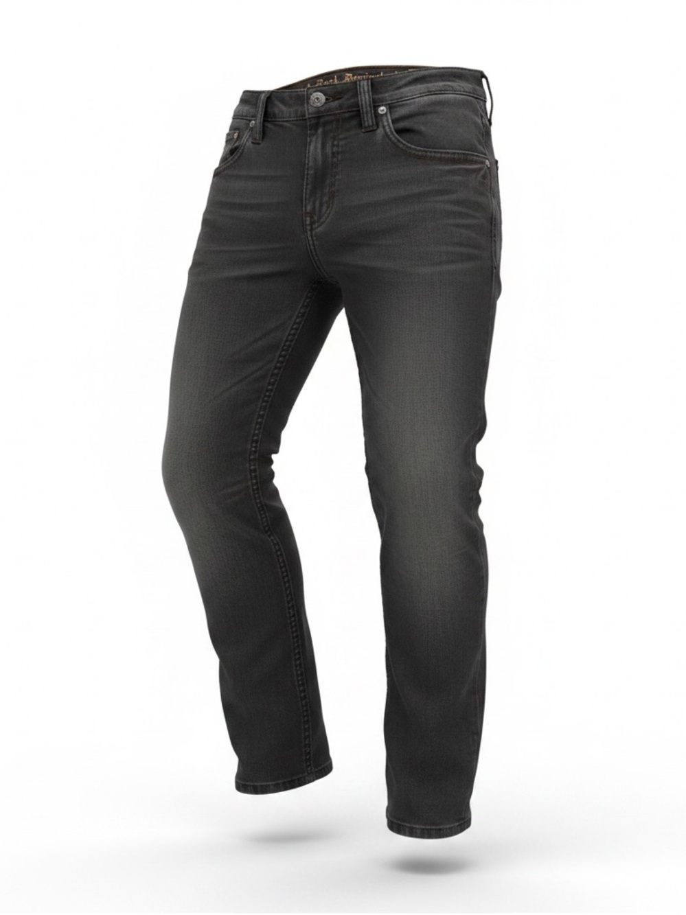 Rock Revival Lanibeth Straight Jeans Men's‎ 33x30 Black Distressed Denim Y2K